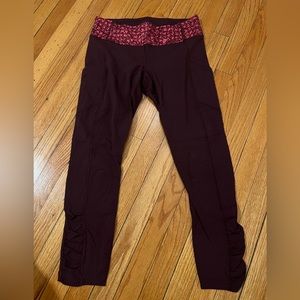 Lululemon maroon leggings